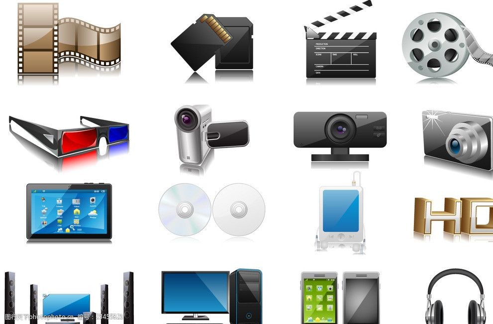 電子產品圖標圖片-